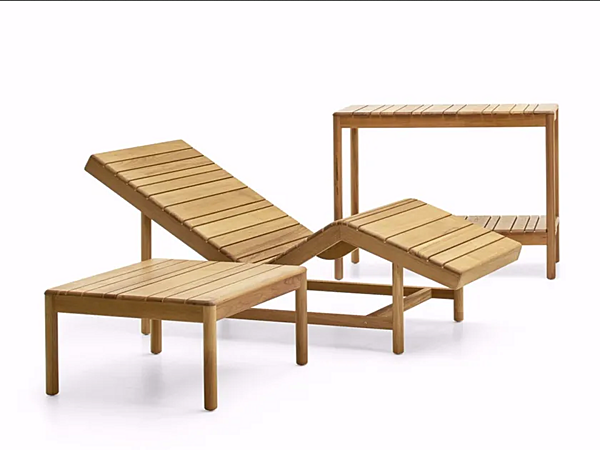 Console da giardino rettangolare in teak VARASCHIN Barcode 2187 fabbrica VARASCHIN dall'Italia. Foto №2