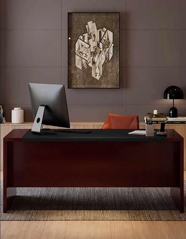 Poltrona con braccioli in pelle conciata CASSINA EVE fabbrica CASSINA dall'Italia. Foto №5