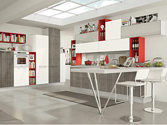 Cucina componibile con maniglie LUBE CUCINE Noemi 1
