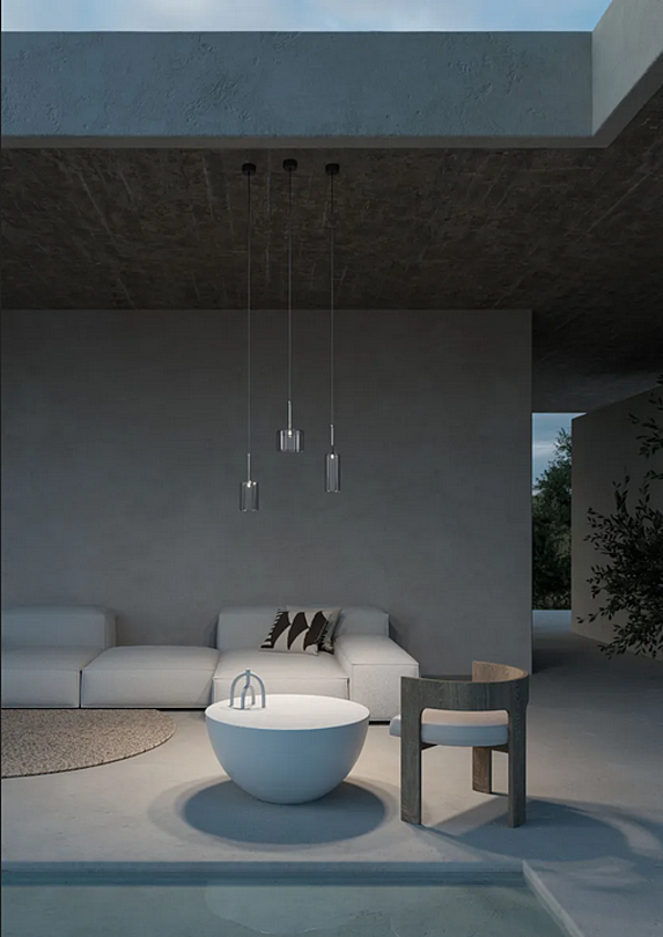 Lampada a sospensione da esterno in vetro LED Spillray Plus AXOLIGHT fabbrica Axolight dall'Italia. Foto №3