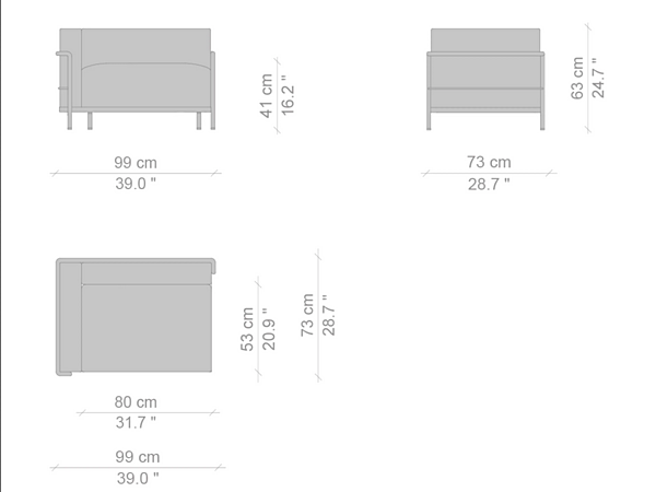 Poltrona angolare in tessuto CASSINA Grand Confort Durable 003 fabbrica CASSINA dall'Italia. Foto №3