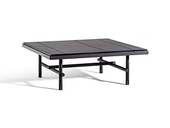 Tavolino da caffè quadrato con top in marmo Pierre POLTRONA FRAU