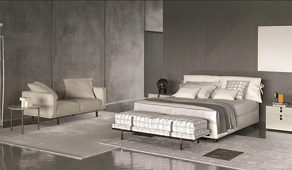 Letto matrimoniale con copertura removibile Nathalie Flou fabbrica Flou dall'Italia. Foto №18