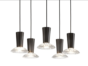 Lampadario a sospensione in cristallo LED Water GIORGETTI