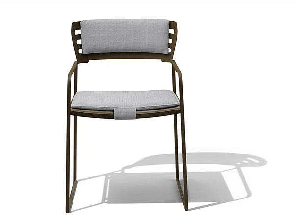 Sedia da giardino con braccioli in metallo GIORGETTI Gea 87041 fabbrica GIORGETTI dall'Italia. Foto №5