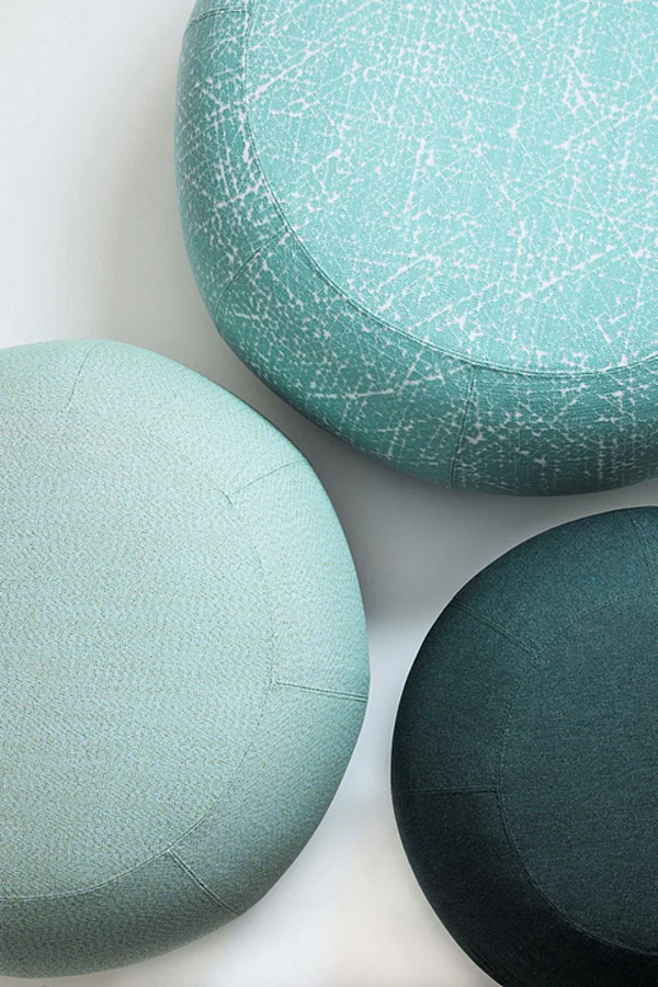 Pouf da giardino rotondo in tela con copertura removibile Geo Saba fabbrica SABA dall'Italia. Foto №3