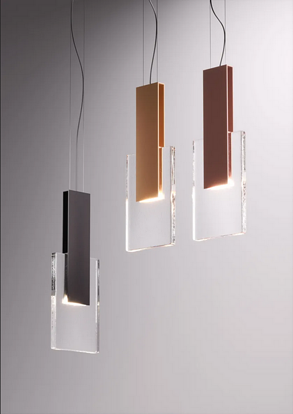 Lampada a sospensione in vetro Amulette Fabbian fabbrica Fabbian dall'Italia. Foto №5