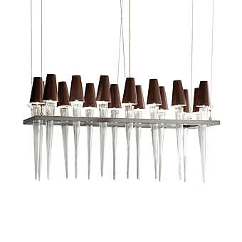 Lampadario Torches chrome
