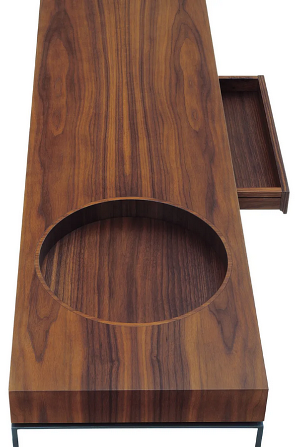 Tavolo console rettangolare in legno con cassetti GIORGETTI AEI 60003, 60008, 60009 fabbrica GIORGETTI dall'Italia. Foto №4