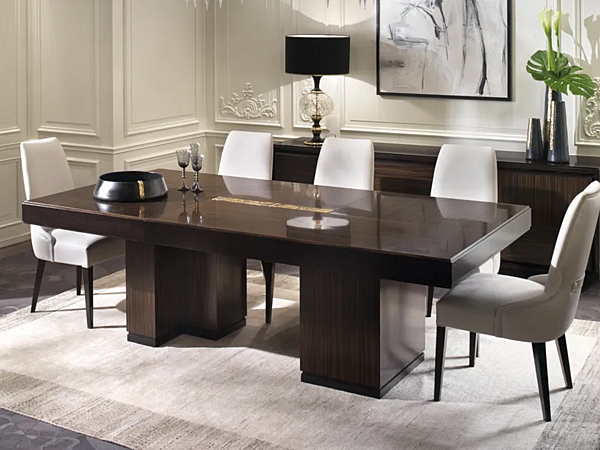 Tavolo rettangolare allungabile in legno ARTE BROTTO collezione Segreti S690 S690/A fabbrica Arte Brotto dall'Italia. Foto №1