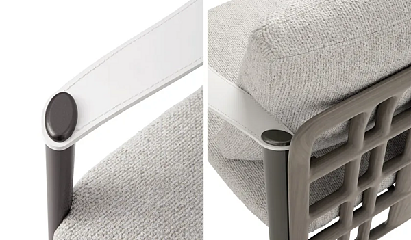 Poltrona con braccioli in tessuto da giardino Aldia GIORGETTI 91070, 91071 fabbrica GIORGETTI dall'Italia. Foto №5