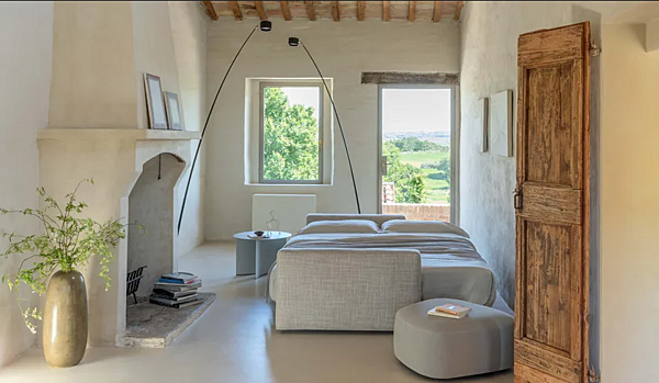 Divano letto con copertura sfoderabile in tessuto Flou Piazzaduomo fabbrica Flou dall'Italia. Foto №6