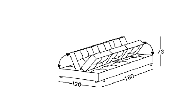 Divano LONGHI (F. lli LONGHI) W530   fabbrica LONGHI (F.LLI LONGHI) dall'Italia. Foto №2