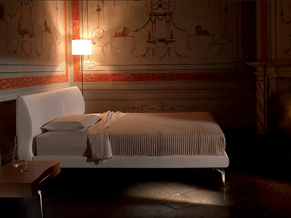 Letto matrimoniale con testiera imbottita in tessuto Eosonno Poltrona Frau fabbrica POLTRONA FRAU dall'Italia. Foto №6