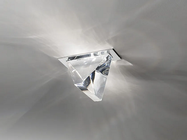 Lampada da soffitto in cristallo LED Tripla Fabbian fabbrica Fabbian dall'Italia. Foto №1