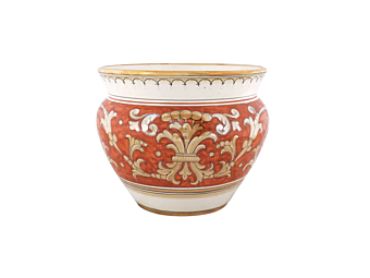 Vaso da fiori in ceramica Lustro Impero L_Antica Deruta LI/680/30