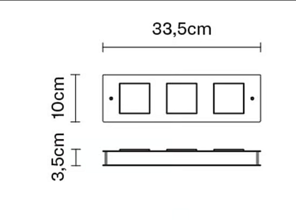 Applique da parete in alluminio LED Fabbian collezione Quarter fabbrica Fabbian dall'Italia. Foto №14