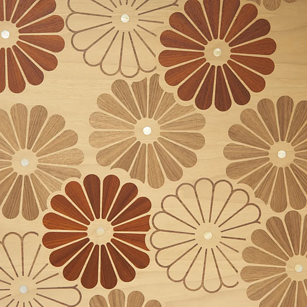 Credenza in noce con ante DALE Lauta Floreale A 155 fabbrica DALE dall'Italia. Foto №4