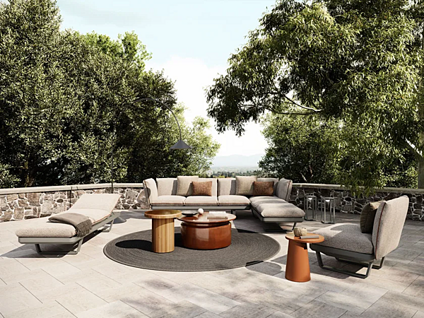 Divano da giardino a tre posti in tessuto Atmosphera collezione Venezia fabbrica ATMOSPHERA dall'Italia. Foto №6