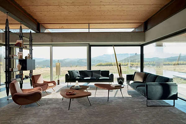 Divano angolare in tessuto CASSINA collezione 8 202, 203 fabbrica CASSINA dall'Italia. Foto №6