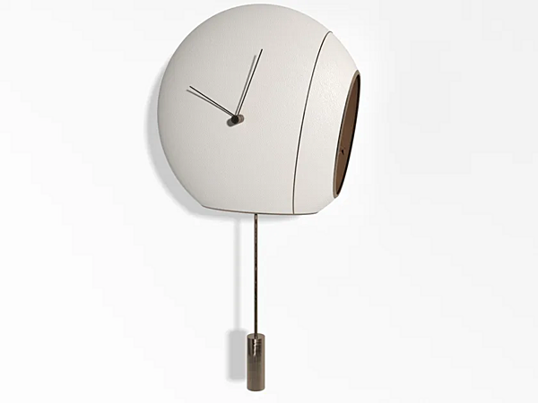 Orologio a pendolo da parete in cuoio GIORGETTI Cuckoo fabbrica GIORGETTI dall'Italia. Foto №2