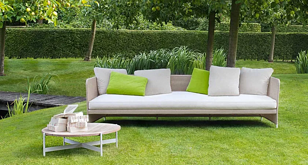 Divano da giardino a tre posti in tessuto PAOLA LENTI Teatime B56C fabbrica PAOLA LENTI dall'Italia. Foto №3