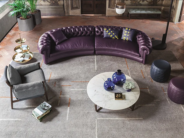 Poltrona in tessuto con braccioli Times Lounge Poltrona Frau fabbrica POLTRONA FRAU dall'Italia. Foto №3