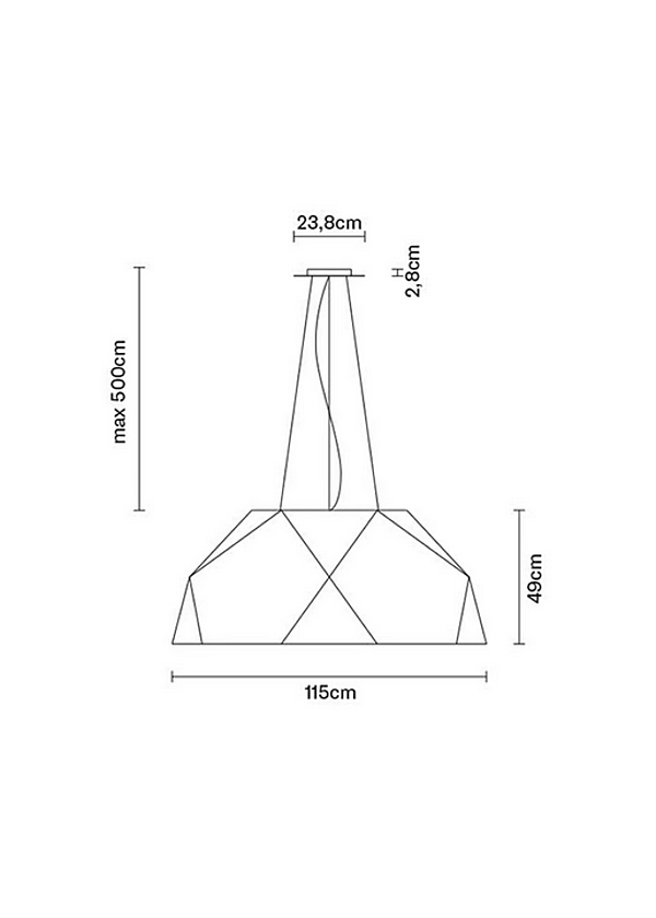 Lampada a sospensione in alluminio Fabbian Crio fabbrica Fabbian dall'Italia. Foto №36
