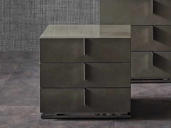Comodino con cassetti in legno Ari Flou fabbrica Flou dall'Italia. Foto №2