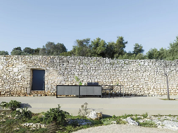 Tavolo rettangolare in alluminio per cucina all'aperto VARASCHIN fabbrica VARASCHIN dall'Italia. Foto №6