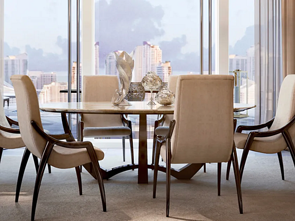 Tavolo da pranzo ovale in legno Bizzotto Italia collezione Symphony Infinity fabbrica Bizzotto Italia dall'Italia. Foto №1