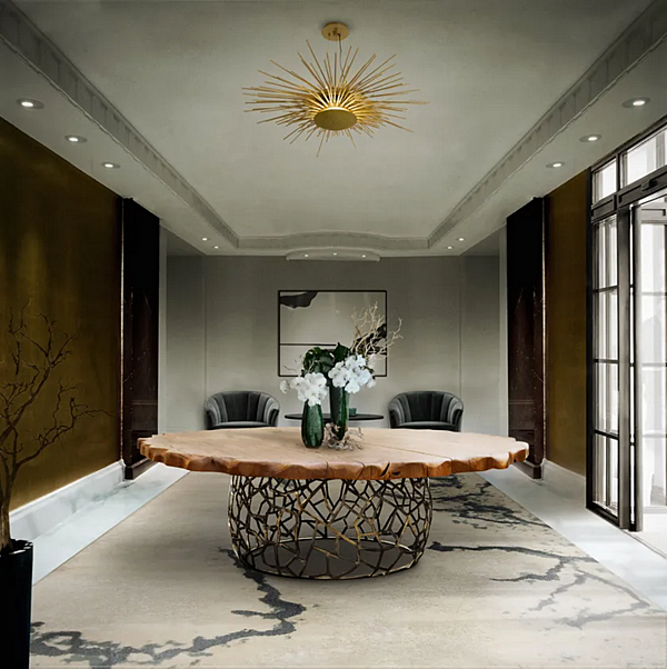 Lampada a sospensione in ottone Soleil BRABBU fabbrica BRABBU dall'Italia. Foto №3