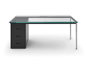 Scrivania in vetro con cassetti CASSINA 10 Bureau La Semaine a Parigi
