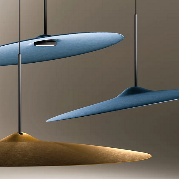 Lampada a sospensione acustica in PET riciclato LED Fabbian Acustica fabbrica Fabbian dall'Italia. Foto №6