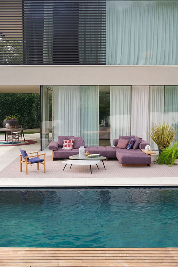 Tavolo da giardino in legno multistrato CASSINA collezione Mexique fabbrica CASSINA dall'Italia. Foto №20