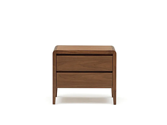 Comodino in legno con 2 cassetti frontali in impiallacciato Leonardo L129 O ARTE BROTTO L129/O
