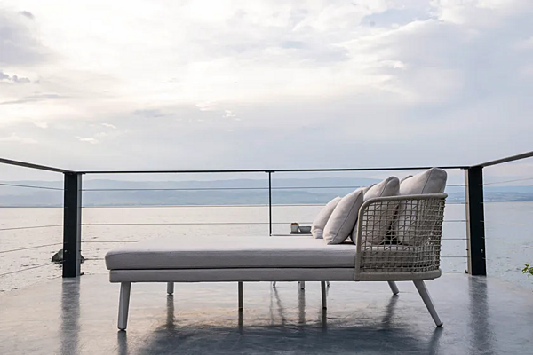 Letto da giardino in tessuto con schienale imbottito VARASCHIN collezione Emma Daybed 23634, 23635 fabbrica VARASCHIN dall'Italia. Foto №5