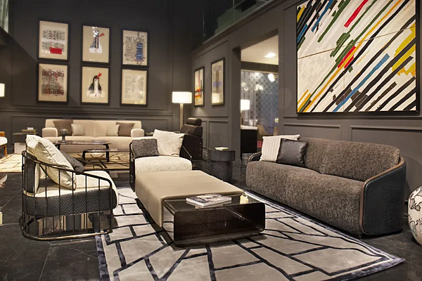 Pouf in pelle tavolino da caffè Cigar FORMITALIA fabbrica FORMITALIA dall'Italia. Foto №10