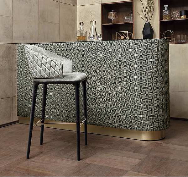Sgabello con poggiapiedi e schienale OPERA CONTEMPORARY (ANGELO CAPPELLINI) Louise 47040/R fabbrica OPERA CONTEMPORARY dall'Italia. Foto №3