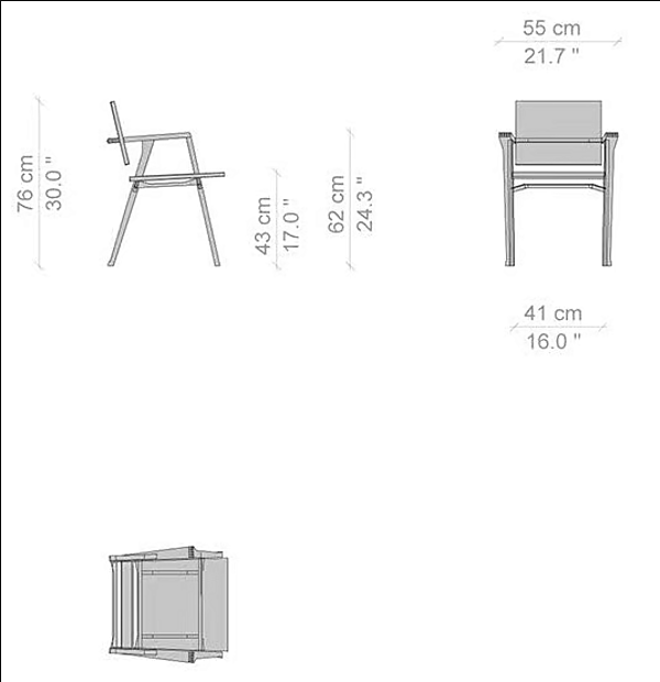 Poltrona in legno Luisa 832 CASSINA fabbrica CASSINA dall'Italia. Foto №6