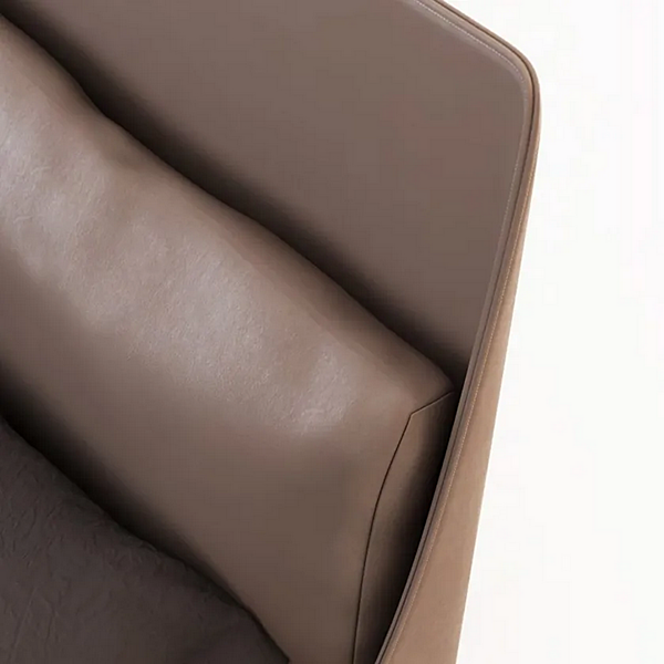 Letto matrimoniale con testata imbottita in nabuk FORMITALIA Futura fabbrica FORMITALIA dall'Italia. Foto №6