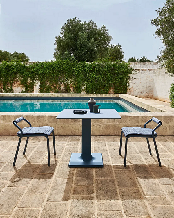 Sedia da giardino impilabile in alluminio con schienale aperto Noss VARASCHIN 24500/L, 24501/L, 24502/L, 24503/L fabbrica VARASCHIN dall'Italia. Foto №9