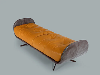 Panca in pelle imbottita Ayton Borzalino EUAyPA27, EUAyPA29 fabbrica Borzalino dall'Italia