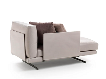 Chaise longue in pelle imbottita GYFORM LEON fabbrica Gyform dall'Italia