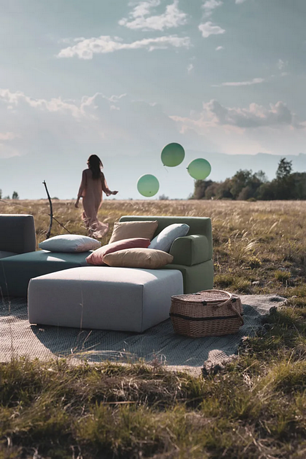 Pouf da giardino modulare in tessuto Palchetto Kristalia fabbrica Kristalia dall'Italia. Foto №8