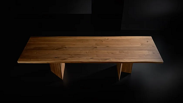Tavolo rettangolare in legno massello Vero Compact Boomerang ARTE BROTTO L640, BOOMERANG fabbrica Arte Brotto dall'Italia. Foto №4
