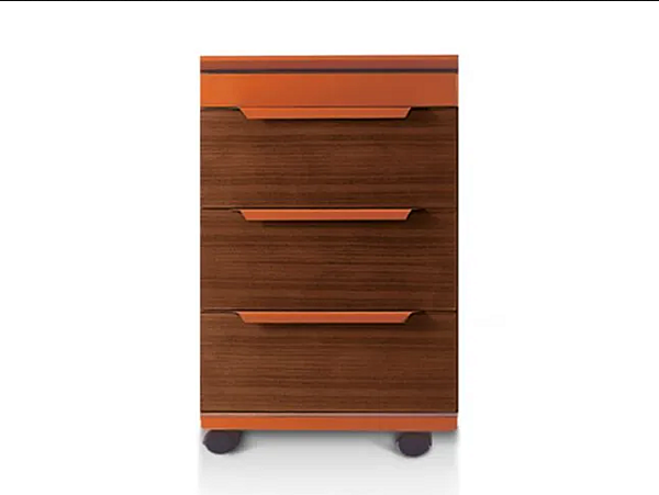 Unità di cassettiere in legno con ruote Paso Doble i 4 Mariani fabbrica i 4 Mariani dall'Italia. Foto №1