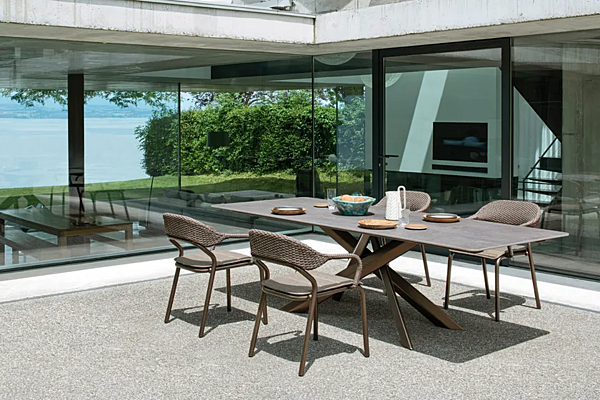 Tavolo rettangolare da giardino in alluminio verniciato a polvere VARASCHIN collezione System Star 244S1, 244S2E, 244S3, 244S4, 244S5E fabbrica VARASCHIN dall'Italia. Foto №12