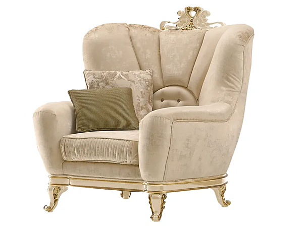 Poltrona con braccioli in tessuto Ricasoli A.R. Arredamenti 981 fabbrica A.R.ARREDAMENTI SRL dall'Italia. Foto №1