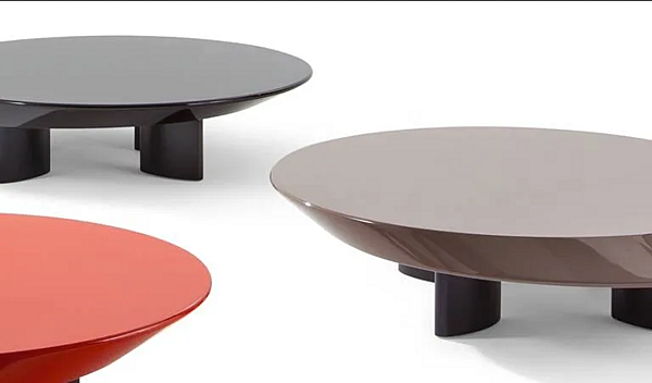 Tavolino da caffè rotondo in MDF bassa collezione Accordо CASSINA 520 01-13 fabbrica CASSINA dall'Italia. Foto №3